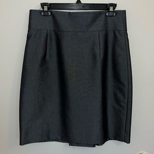 Antonio Melani shiny faux jean skirt